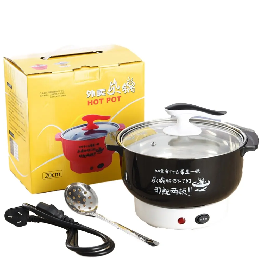 

Multifunctional Electric Cooker Stainless Steel Plastic Home Appliances Double Firepower Anti-Dry Function Hot Pot