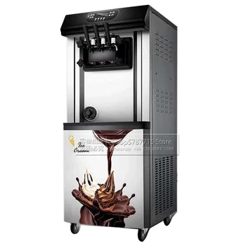 

Theater Supermarket Snack Equipment Automatic Yogurt Icecream Vending Maker 3 Flavor Commercial Soft Gelato Ice Cream Machine