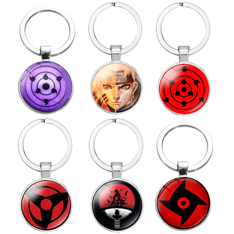 Naruto ojo Sharingan llaveros accesorios de Anime de dibujos animados Clan  Uchiha cabujón cosas colgante de llavero juguetes para niños de  regalo|Figuras de acción| - AliExpress