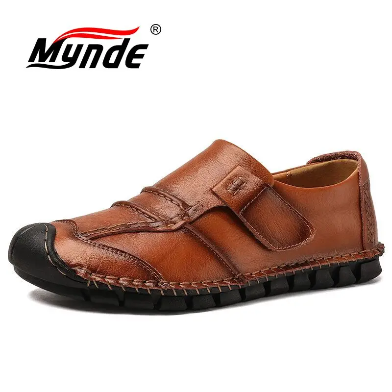 

Mynde New Comfortable Men Casual Shoes Loafers Man Shoes Quality Leather Shoes Men's Flats Moccasins Shoes Plus Size 38-48