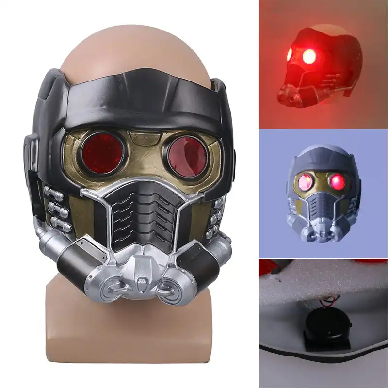 خارقة بيتر جيسون كويل تأثيري أقنعة Led قناع اللاتكس الدعامة خوذة Boys Costume Accessories Aliexpress