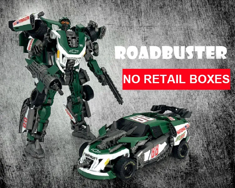 Трансформация Leadfoot GOD03 GOD-03 Roadbuster GOD07 GOD-07 Topspin GOD10 GOD-10 Wrecker фильм Делюкс фигурка робота игрушки - Цвет: GOD07 NO BOX
