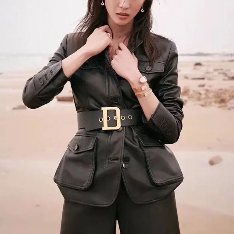 

Real Genuine Leather Jacket Autumn Winter Coat Women Clothes 2020 Korean Vintage Sheepskin Coat Women Tops Chaqueta Mujer 9110