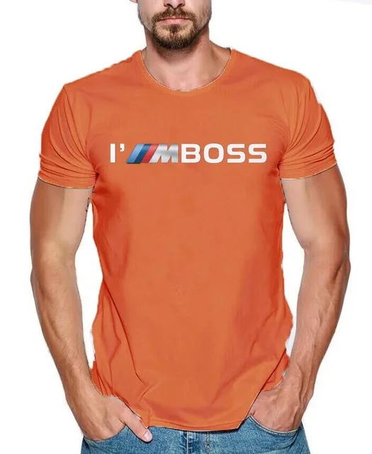 3 Летняя мужская футболка, модная футболка с логотипом I'm Boss M power, забавная футболка из хлопка с индивидуальным принтом Mercedes F1, Hf g - Цвет: 3
