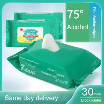 

30PCS75% Alcohol- Portable Care Cleaning Wipes NEW