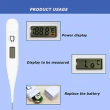 Цифровой термометр для домашних животных, для ротовой подмышки, ануса, кошки, собаки, тела, отличное качество, точное измерение, индикатор температуры