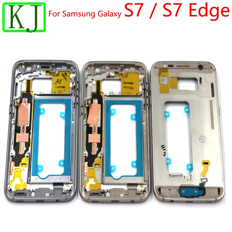S7 Edge средняя рамка для samsung Galaxy S7 G930 G935 металлический ЖК-держатель средняя пластина Корпус рамка Шасси
