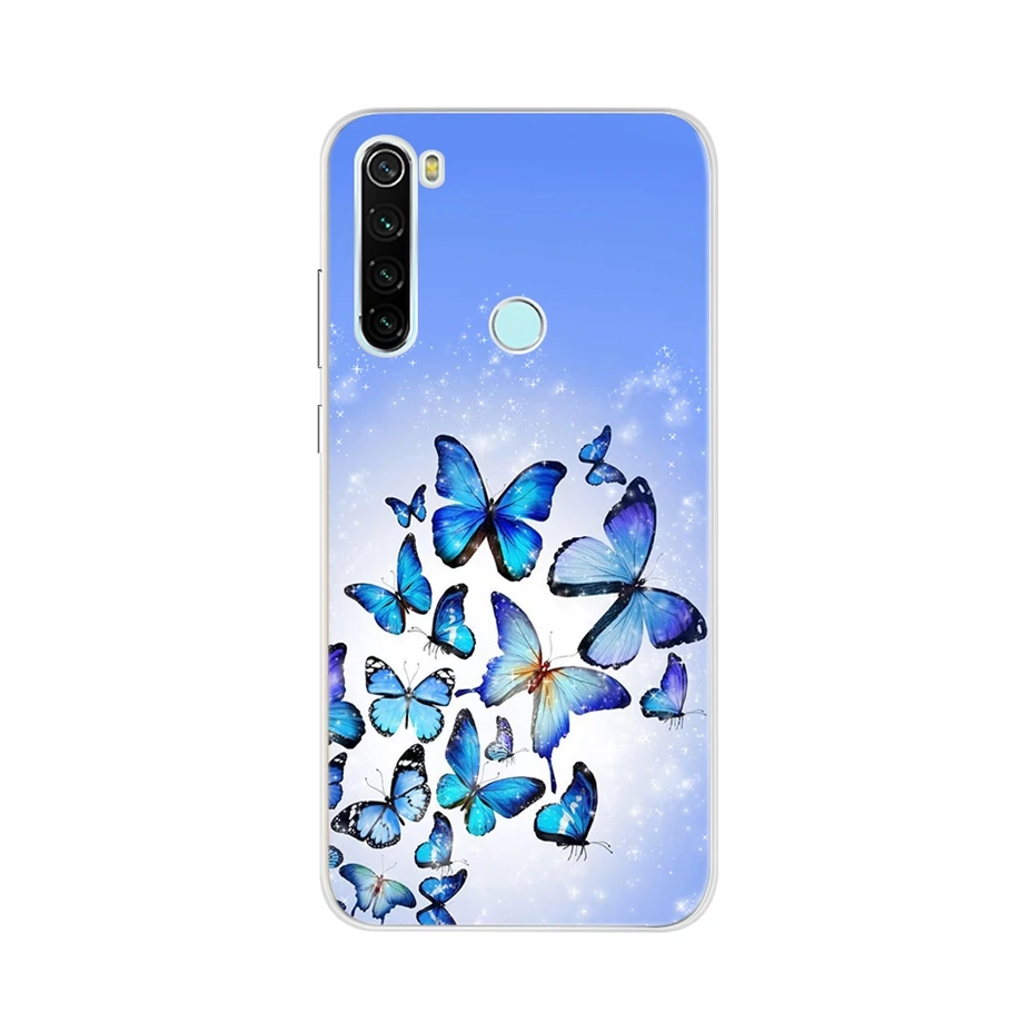 Розовый Для Xiaomi Redmi note 8 чехол tpu силиконовый мягкий чехол для телефона для Xiaomi Redmi note 8 t note 8 pro 8 t чехол fundas Coque бампер чехол - Цвет: Розовый