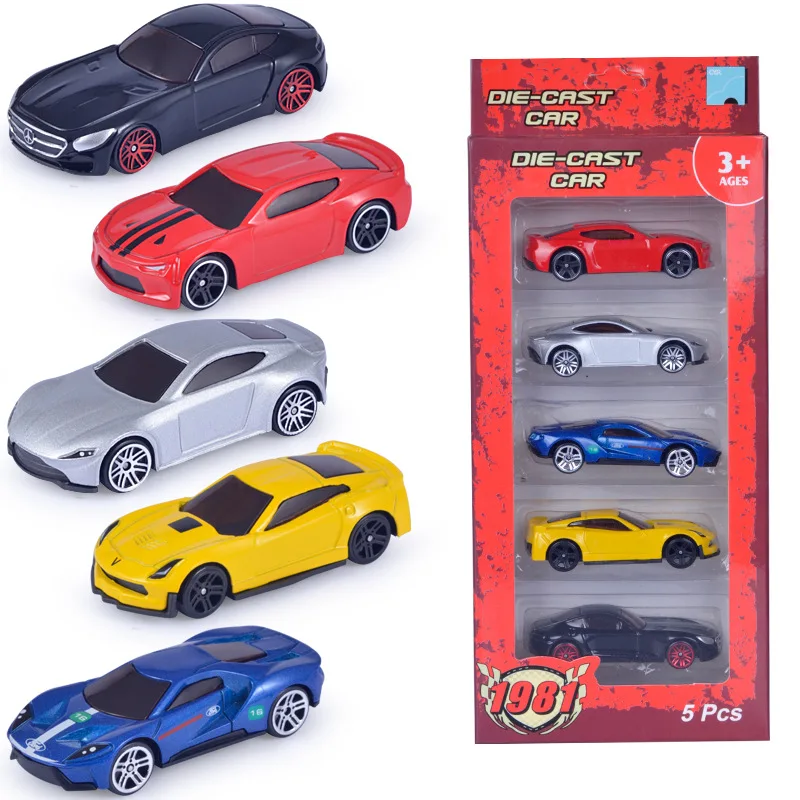 

Hot Sales Alloy Car Toy 5 Only Set Children Mini Sliding Pocket Car Toy