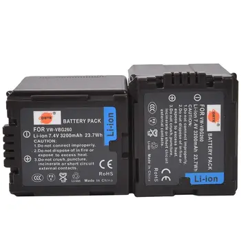 

DSTE 2x VW-VBG260 Battery for Panasonic AG-AC7 AG-AF100 AG-HMC40 AG-HMC80 AG-HMC150 HDC-HS250 HDC-HS300 HDC-HS700 HDC-SD600