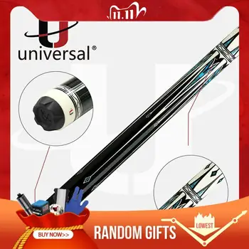 

Universal Pool Cue Maple Shaft 72cm Carbon Tube Inside 12.5mm Kamui Tip Radial Joint Turquoise Mosaic Butt Professional Billiard
