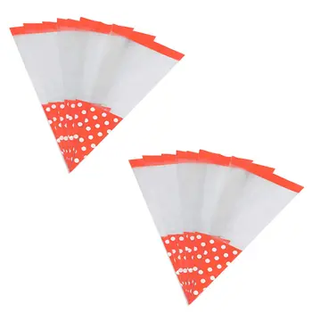 

100pcs Triangle Package Bag Delicate Creative Candy Storage Pouch Transparent Food Container for Gift Candy Home