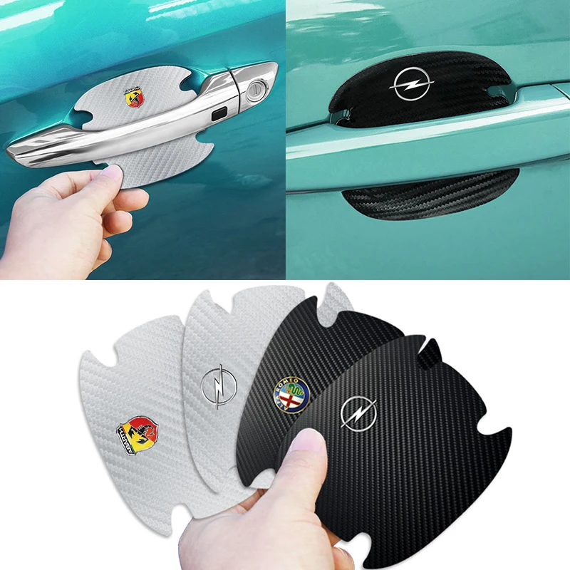 4Pcs Car Handle Protective Film Sticker Anti-scratc For Volkswagen Polo Passat B5 B6 B7 T4 T5 Golf 4 5 6 Tiguan Jetta Gol | Автомобили и
