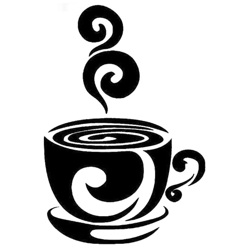 10,2 см* 15,2 см кофейная чашка Expresso Mocha computertoon компьютерные аксессуары наклейки