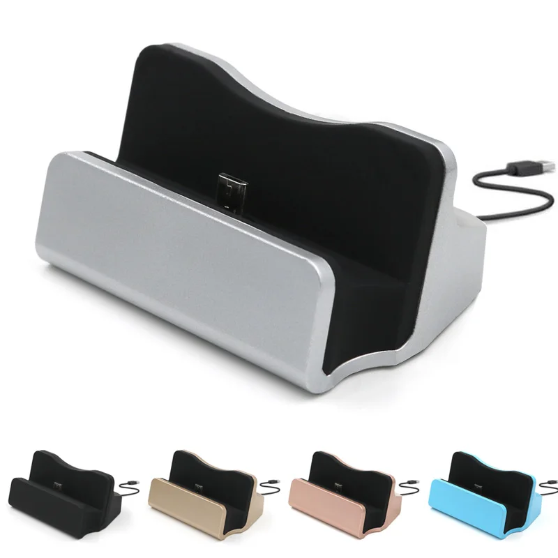 

2in1 Desktop Charging Dock Stand Station Charger Micro USB Cable for Mobile Phones Samsung Motorola Charging cable wire Microusb