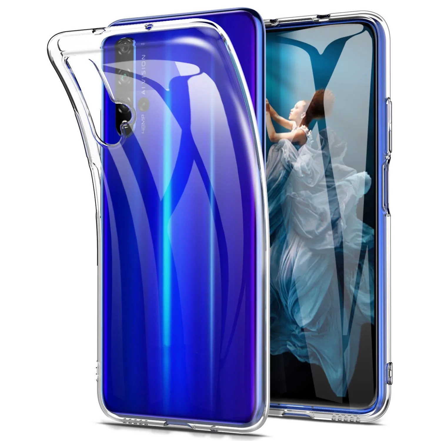 Мягкий прозрачный ТПУ силиконовый чехол для huawei Nova 5T YAL L21 задняя крышка телефона 6