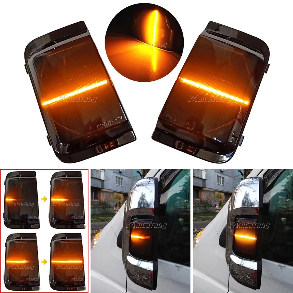 Clignotant LED dynamique pour rétroviseur latéral, clignotant, lampe pour  Fiat Ducato, KIT Boxer, cristaux en cavalier, Opel - AliExpress