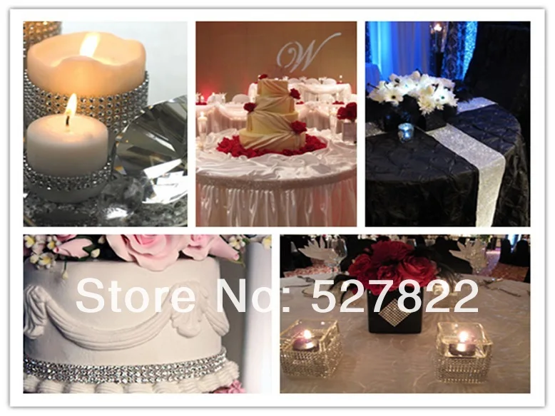Wholesale -Hot Sell 4.5 10 Yards 24 Row Wedding Decoration Diamond Mesh Roll Rhinestone Ribbon Crystal Wrap FREE SHIPPING7.jpg