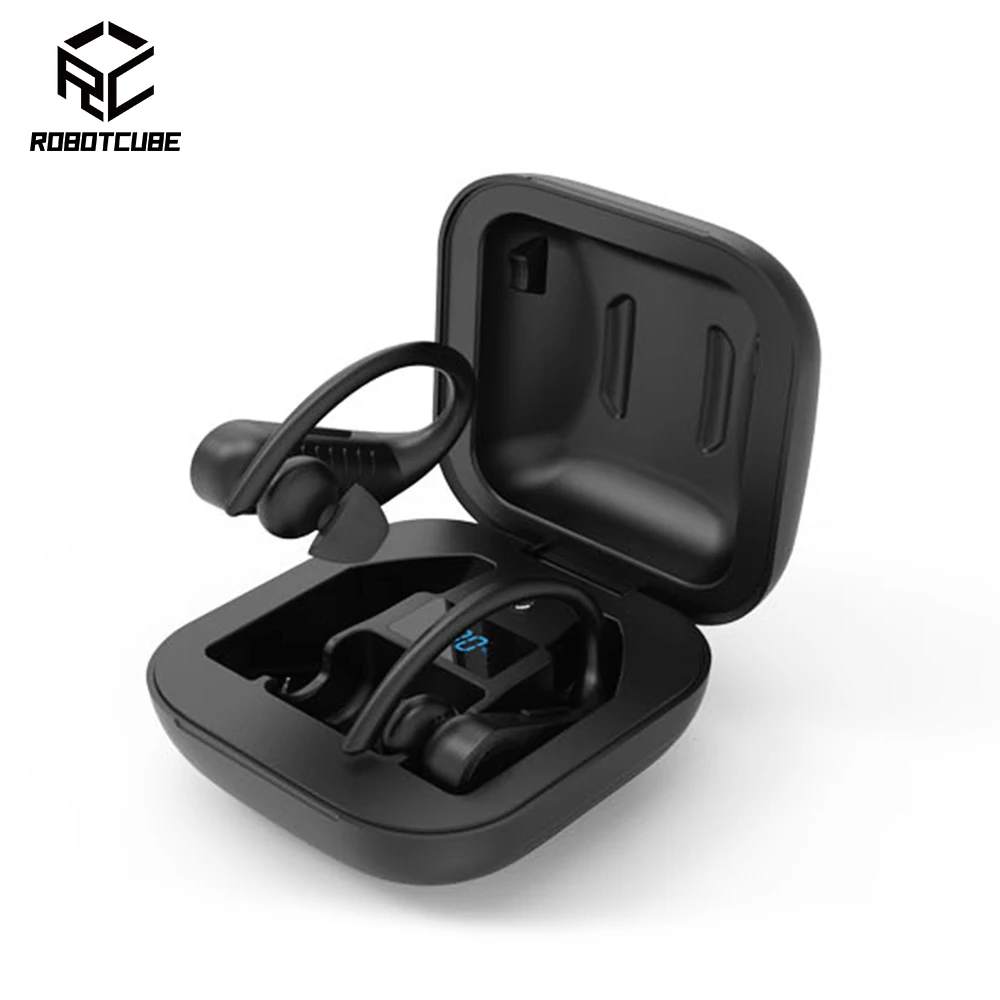 Robotcube Bluetooth V5.0 наушники беспроводные с микрофоном спортивная водонепроницаемая
