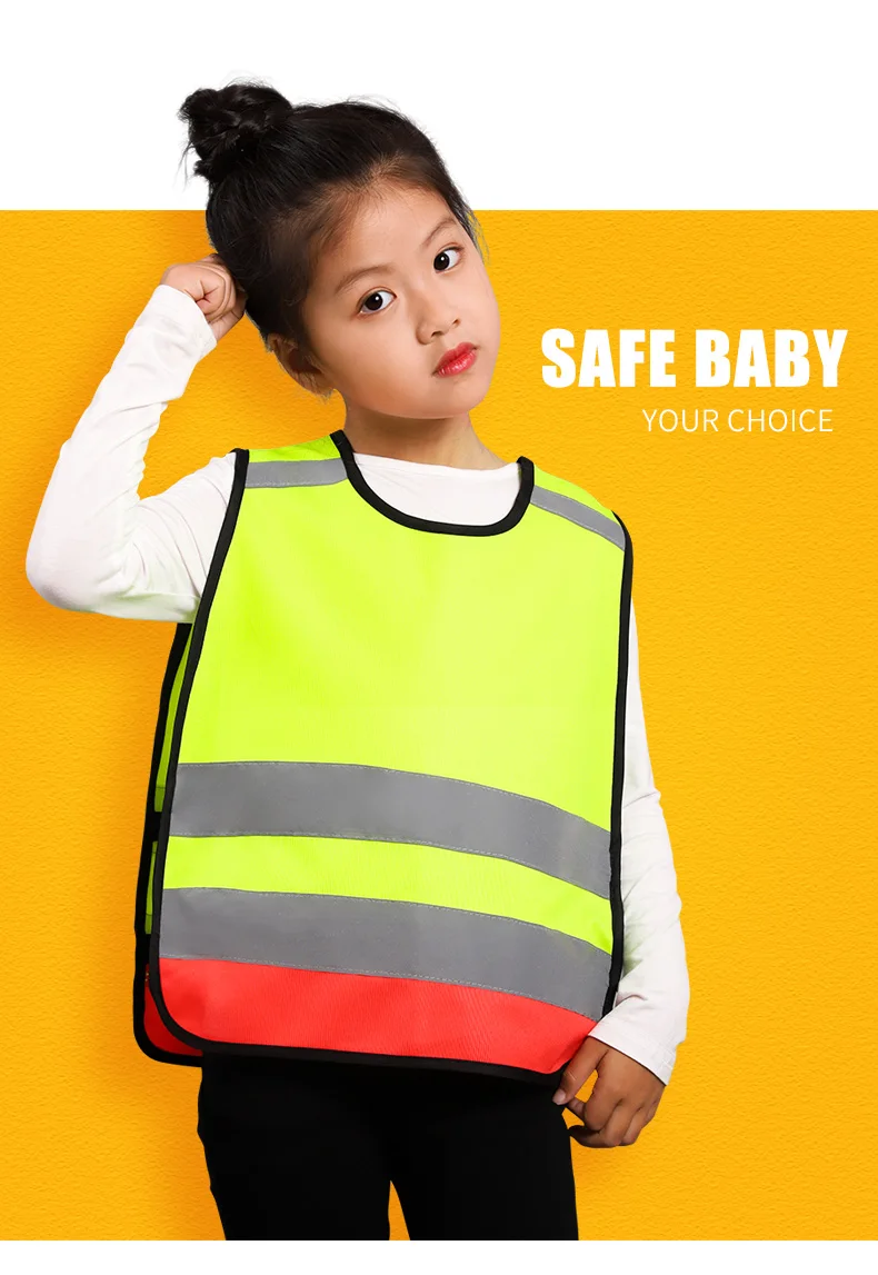 Safety Vest Kids hi vis Vest School Uniform Vest Reflective Vest for