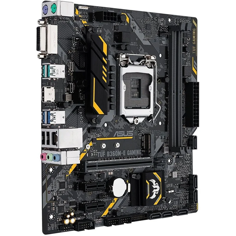 Материнская плата Asus TUF B360M-E GAMING Soc-1151v2 Intel B360 2xDDR4 mATX AC`97 8ch(7.1) GbLAN+DVI