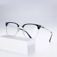 Gafas de titanio puro Unisex, montura completa con bisagras de resorte, gafas de miopía, novedad