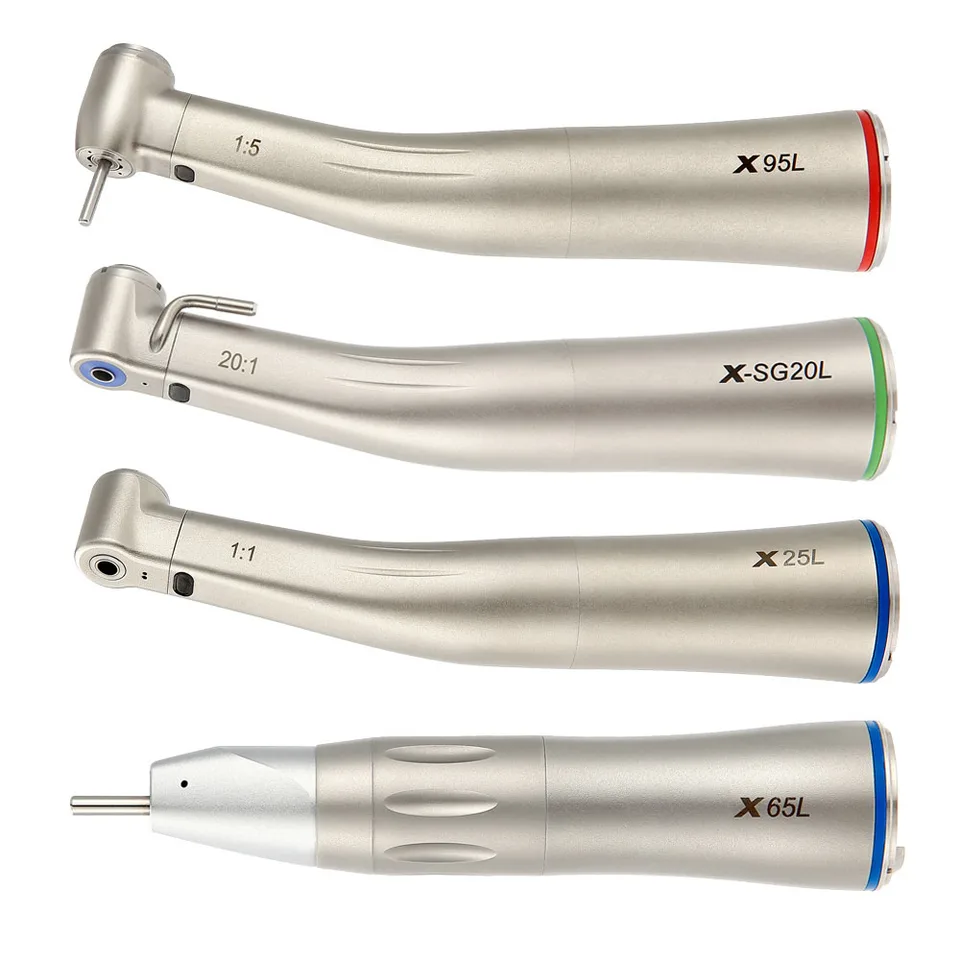 thumbnail image 2 of NSK Style Dental Low Speed Handpiece - 1:1 / 1:4.2 / 1:5 Contra Angle, Fiber Optic LED, Autochuck, For Lab Or Clinic 2 of 10