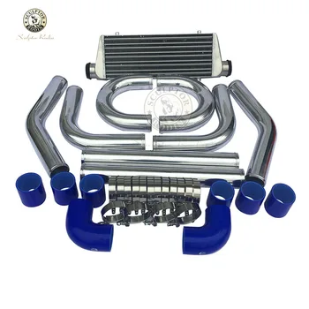 

Universale Turbo Intercooler450*180*65mm 2.5" di Ingresso Uscita Alluminio e Pinna 2.5 "turbina tubo in alluminio piping kit