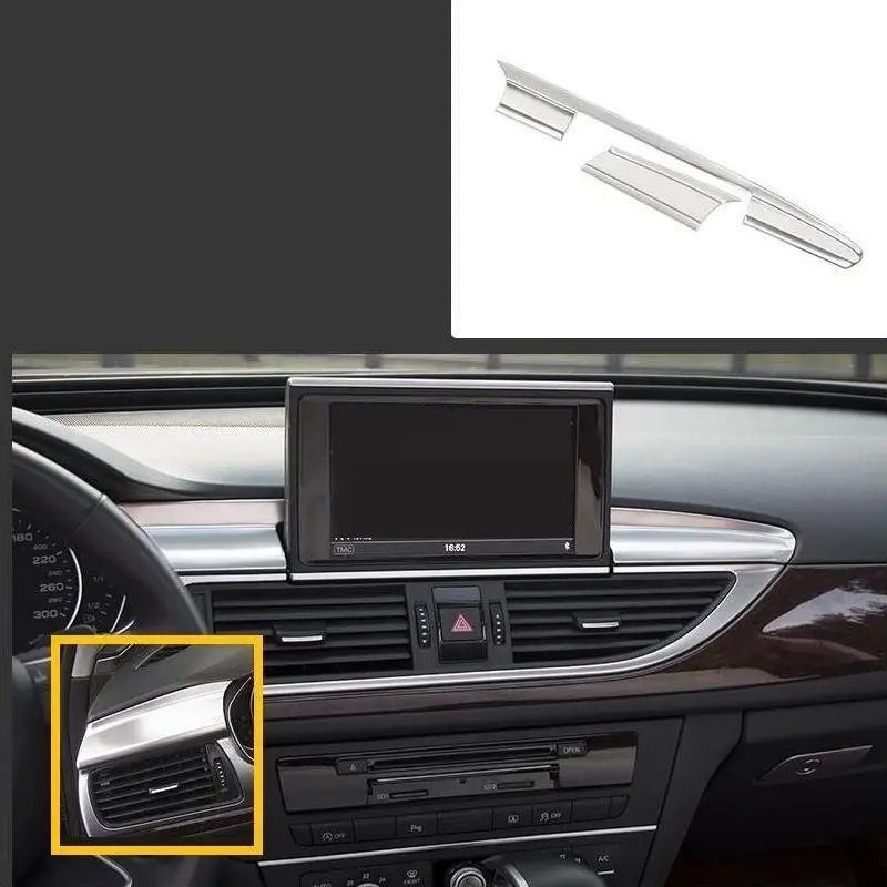 Модифицированная автомобильная система управления чашкой рулевого колеса внутренняя защита отделка яркими блестками 12 13 14 15 для Audi A6L - Название цвета: Number 8