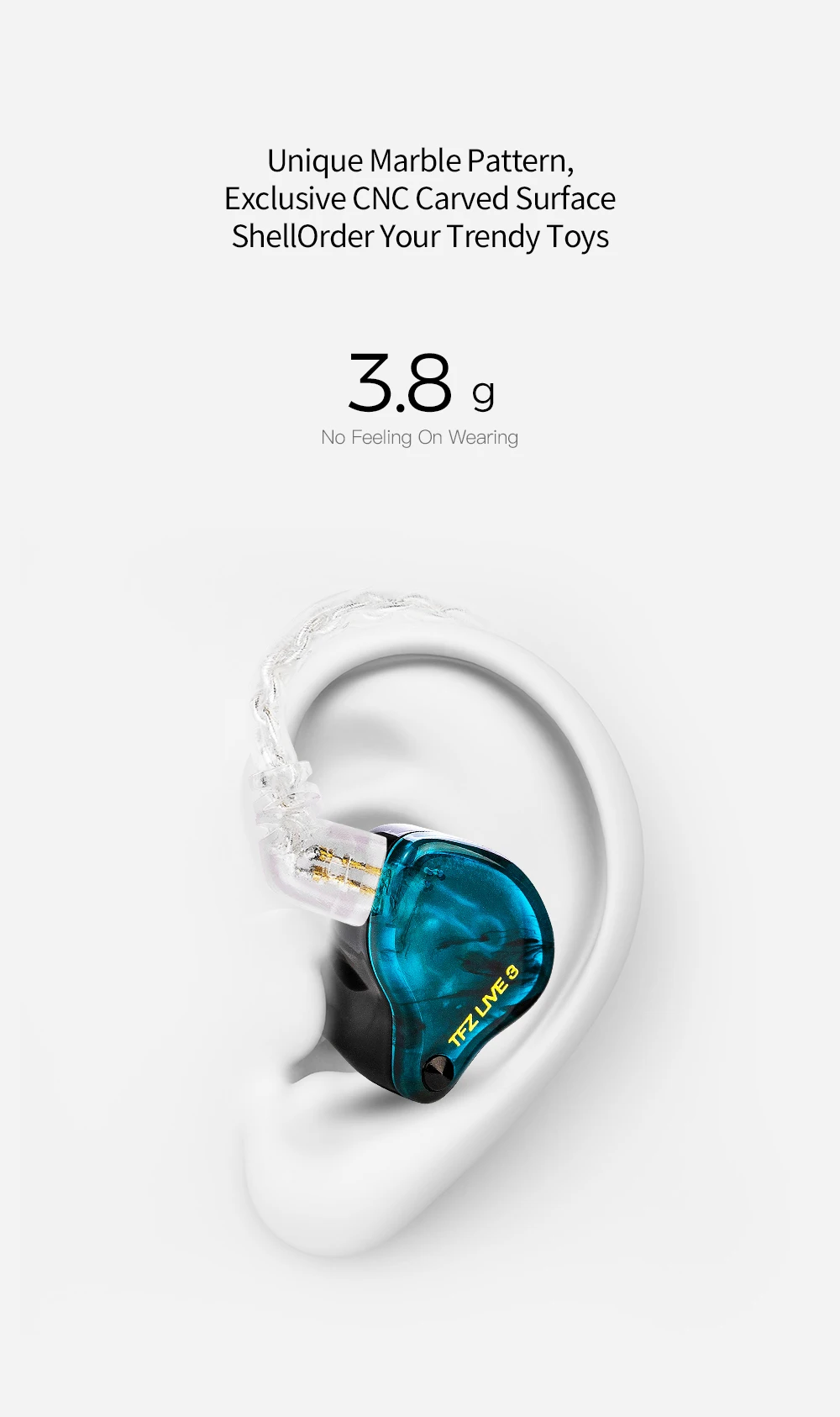 Tfz viver 3 in-ear circuito magnético duplo