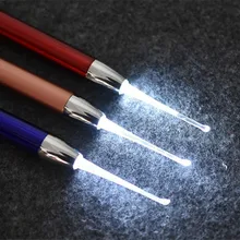 Хит 300 шт./лот, детский очиститель для ушей, инструмент для удаления воска, фонарик, ушной очиститель, удалитель ушной серы, светящийся