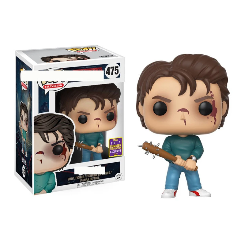 Funko POP Stranger Things Eleven Joyce Byers Jim Hopper The Movie виниловые экшн-игрушки Фигурки Коллекционная модель игрушки для детей - Color: 475 with box