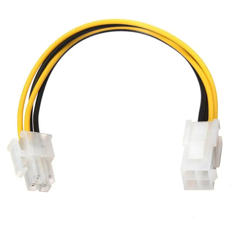 ATX 4-Pin Male to Female Power Supply Extension Cable Cord Connector Adapter 8in | Электроника
