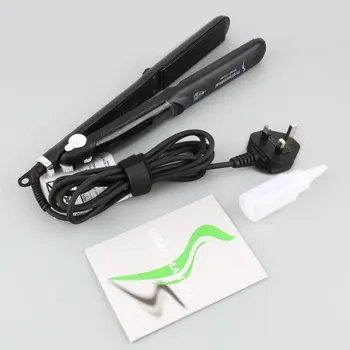 

2019 Pro Ceramic Heating Plate Vapor Steam Hair Straightener Argan Oil Steam Hair Styling Tool Adjustable Temperature