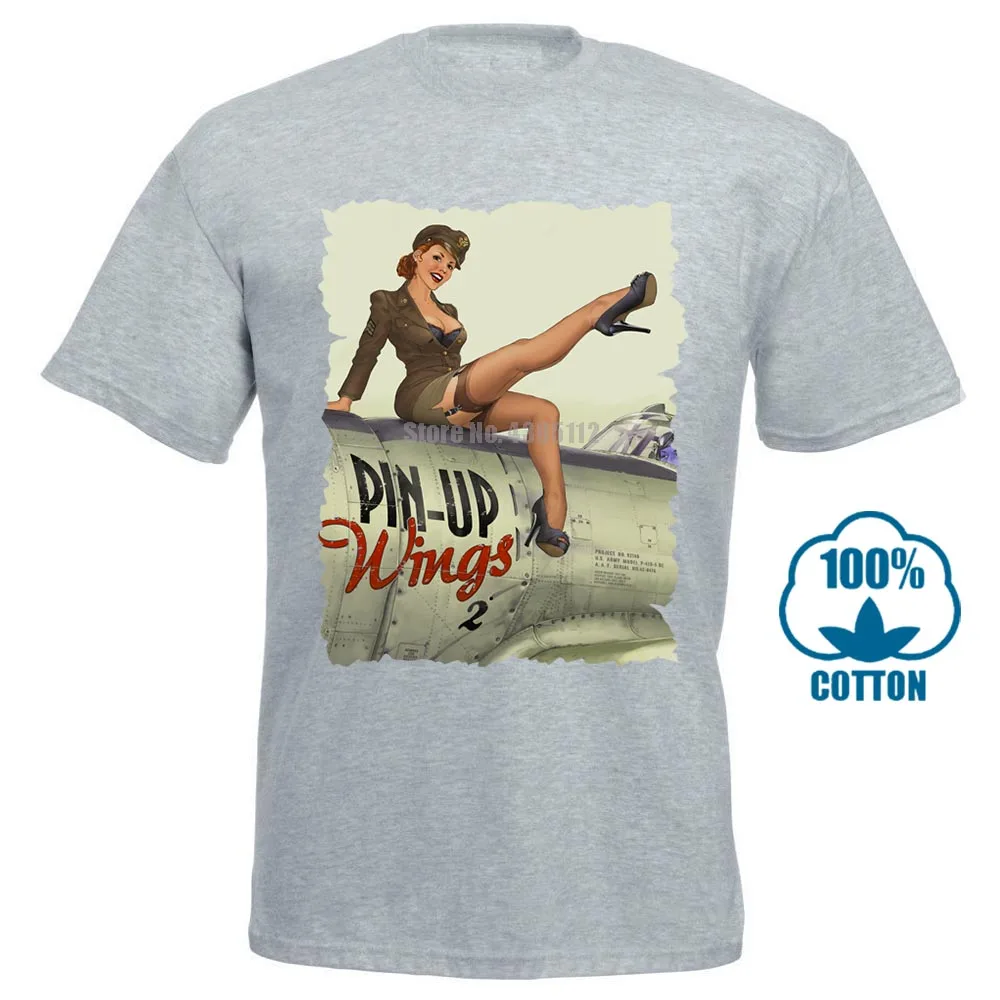 Серый Pin Up Girl Мужская футболка уличная мода футболка Homme Humour футболка черно-белые футболки топы для мужчин - Цвет: Серый