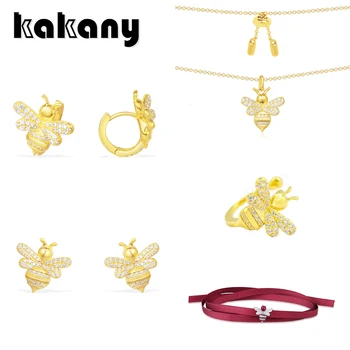 

Kakany New Original High Quality 1: 1 Micro Inlaid Shiny Zircon Gold Bee Series Jewelry Monaco Style Women's Fashion Jewelry