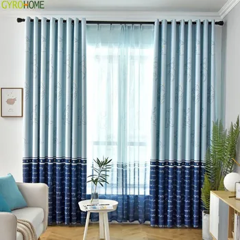 

Nordic Style 12 Stars Constellation Printed Window Drapes Sheer Tulle Voile Curtains for Kids Living Room Bedroom
