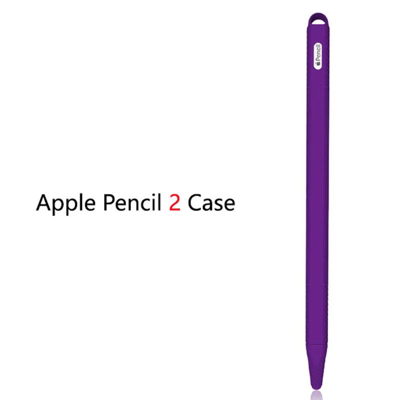 Цветной мягкий силиконовый совместимый для Apple Pencil 2 Чехол совместимый для iPad планшет стилус защитный чехол