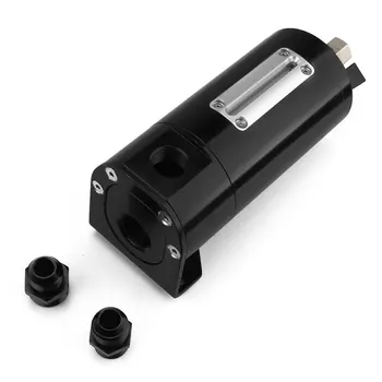 

Universal Observable 500 Ml Auto Racing 2-port Oil Catch Can Tank Air-oil Separator Kit With Removable Valve