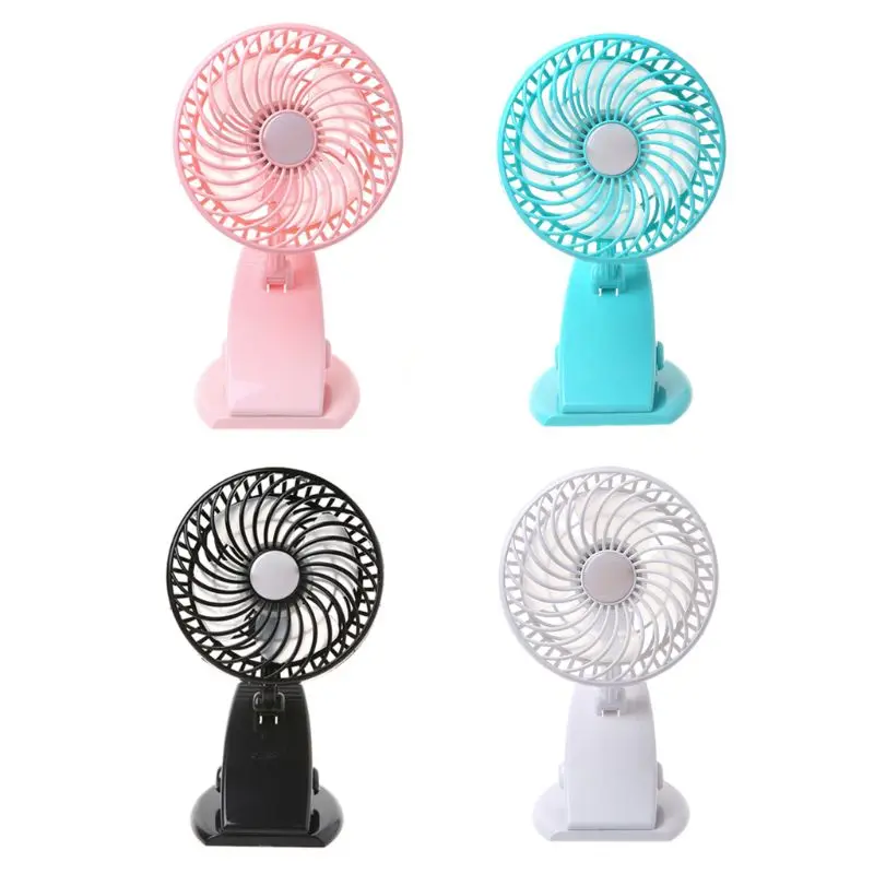 

Mini USB Electric Fan Clamp Handheld Portable Office Desktop Outdoor 360 Horizontal Rotation For Baby Stroller Summer Cooling Fa