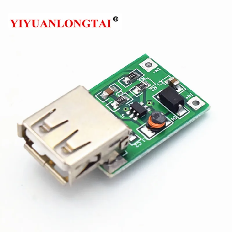 

DC-DC boost module (0.9V~5V) liter 5V 600MA USB boost circuit board mobile power boost module green DIY