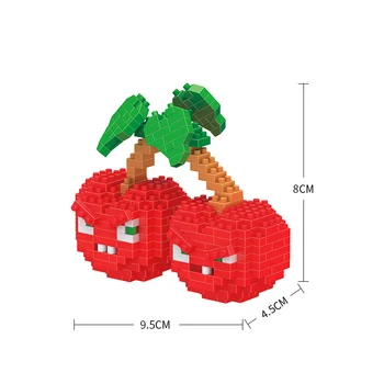 

Cherry Bomb Building Block Torchwood Squash DIY Plants vs Zombiesed Game Diamond Mini Brick Toy For Children Christmas Gift