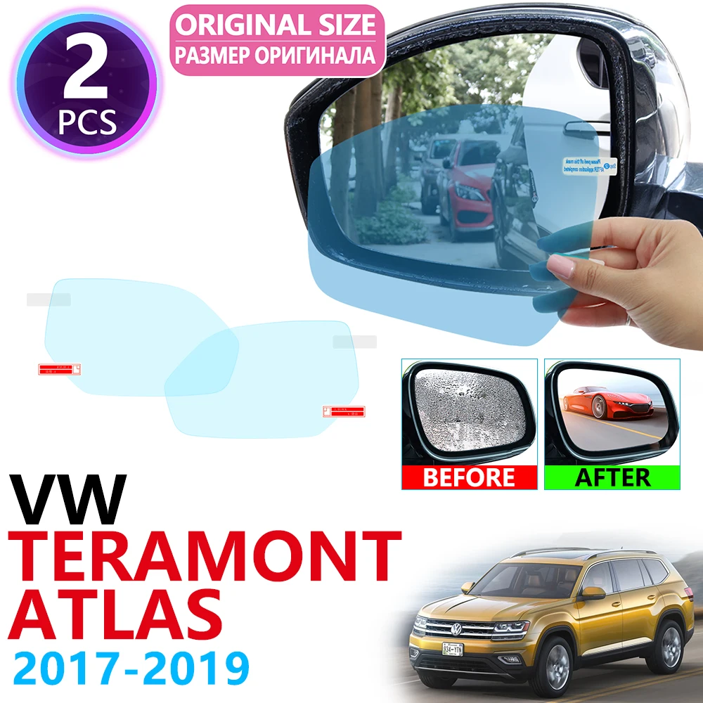 

for Volkswagen VW Teramont Atlas 2017 2018 2019 Full Cover Rearview Mirror Anti-Fog Films Rainproof Anti Fog Film Accessories
