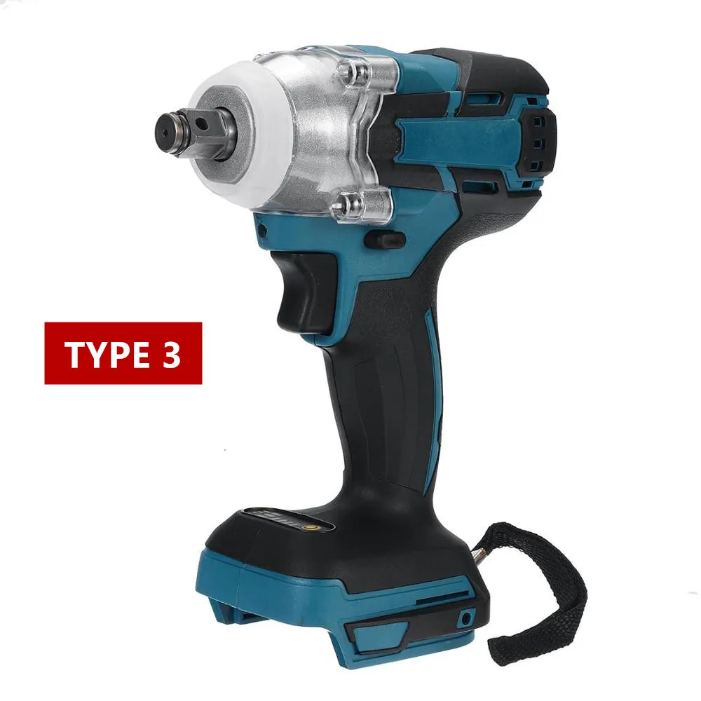 3 типа 18V 520N.m/280 N.m бесщеточный беспроводной электрический ударный ключ