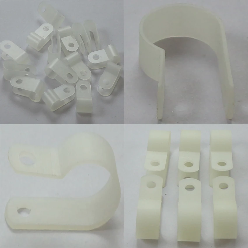 

freeshipping 100pcs/bag 23 30 50 R-Type Nylon R type Cable Clamp plastic Cable Clips