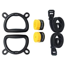 Гимнастическое кольцо, набор для детей, Детский спортивный костюм, подтягивающее кольцо с тяжелым регулируемым ремешком для дома, спортивные тренировки