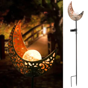 

LED Solar Light Garden Lights Solid Flame Iron Outdoor Lamp Control Induction Landscape Lamps Pathway Lawn Warm