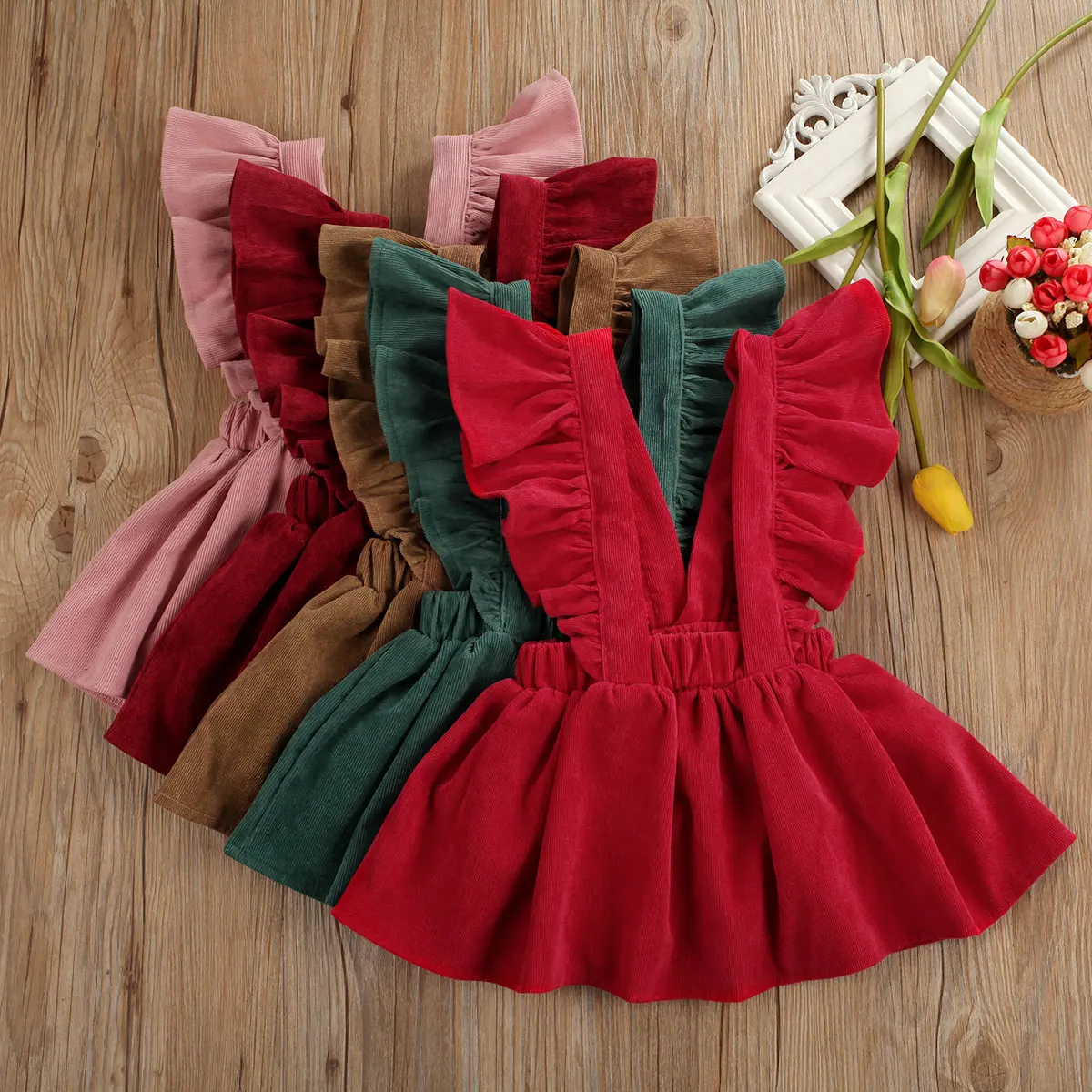 Sweatwater Girl Kids Pants Elastic Waist Cute Cotton Ruffles Legging