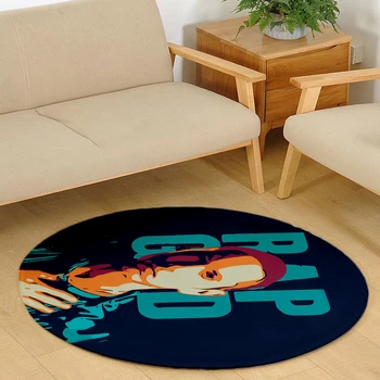 

Circle Jordan pattern carpet Square Anti-Skid Area Floor Mat 3D Rug Non-slip Mat Dining Room Living Room Soft Bedroom Carpet