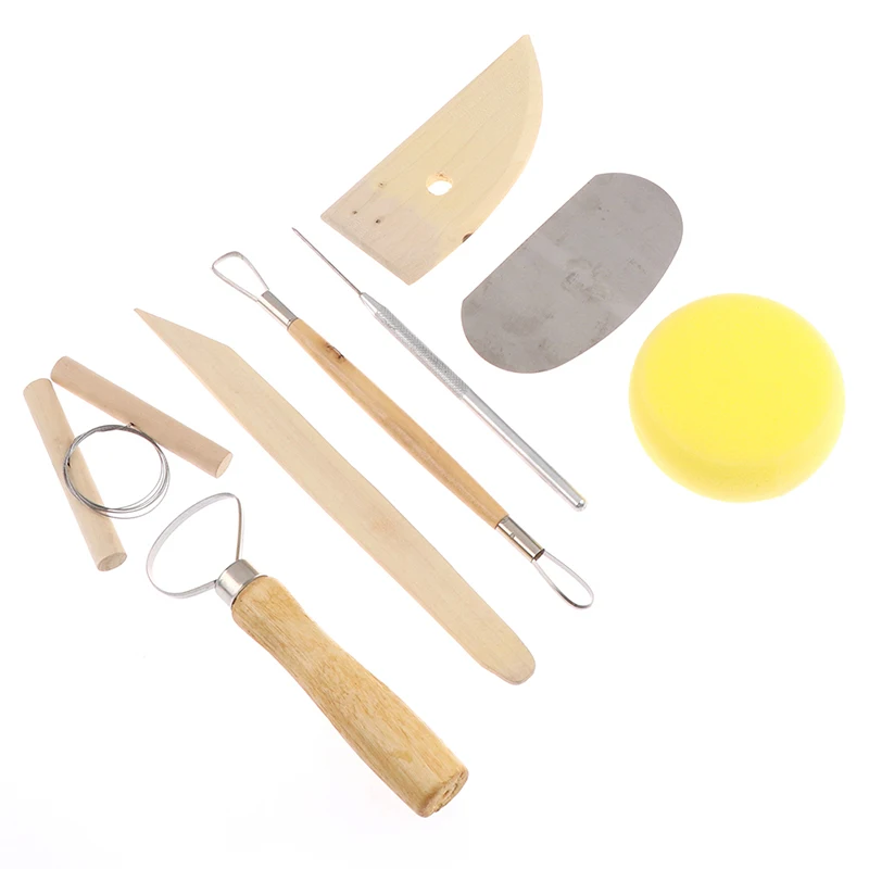 8Pcs/set Pottery DIY Tool Clay Molding Ceramics Molding Tools Artwork